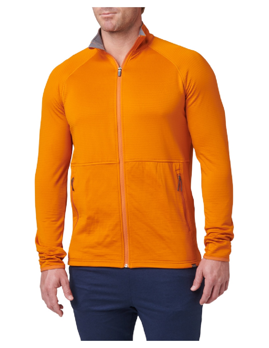 Sudadera casual Stratos Full Zip Sunset bolsa con cierre para hombre